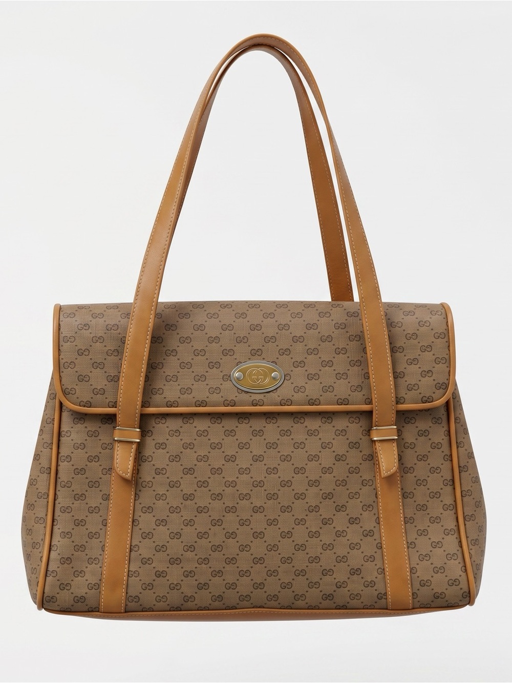 GUCCI Vintage Micro GG Pattern Top Handle Shoulder Bag